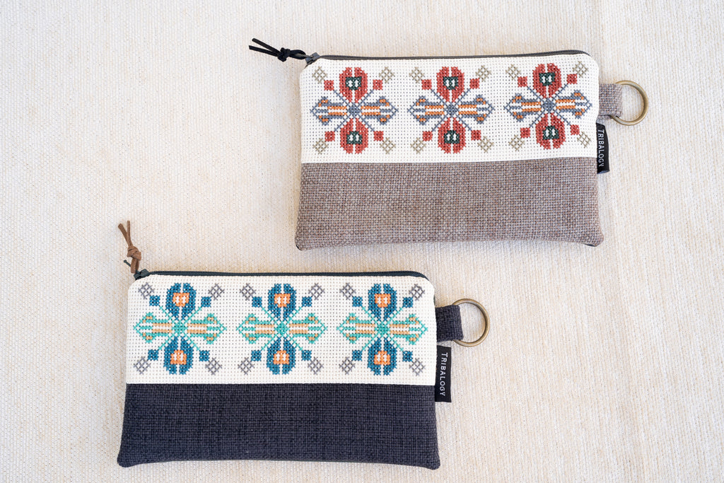 Three-Flower Makeup Purse