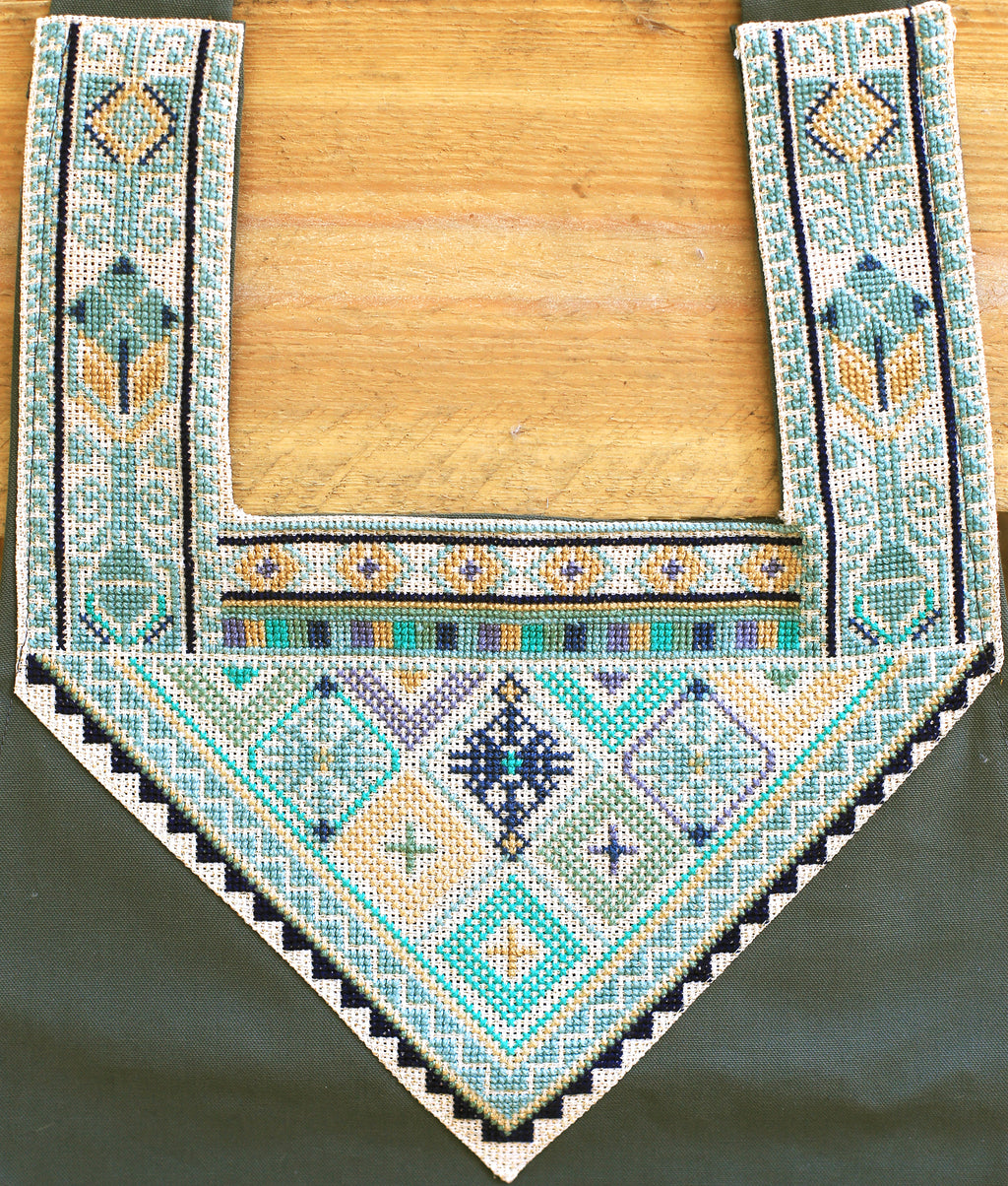 Handmade Palestinian Tatreez Embroidered Apron