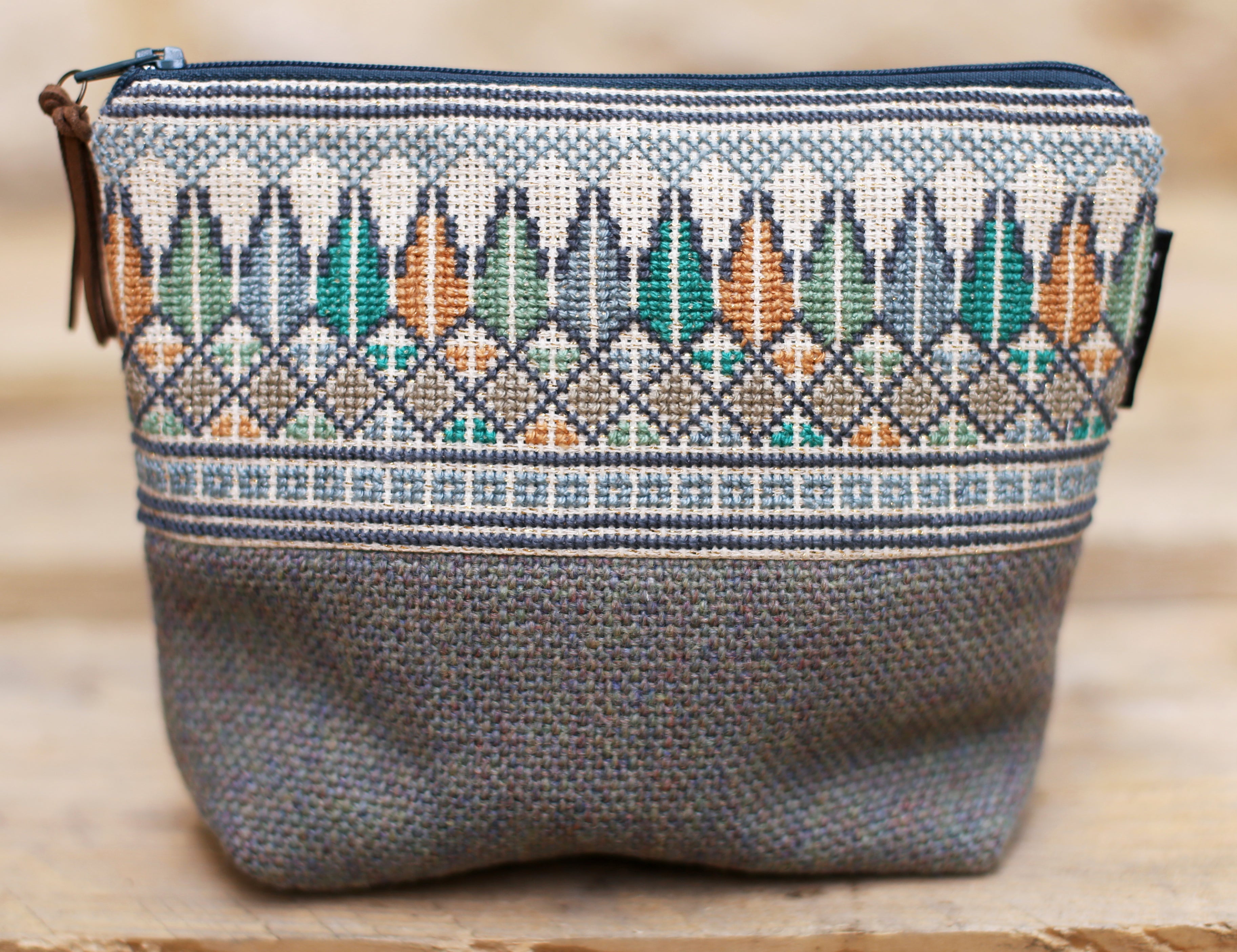 Handmade Palestinian Embroidered Makeup Purse