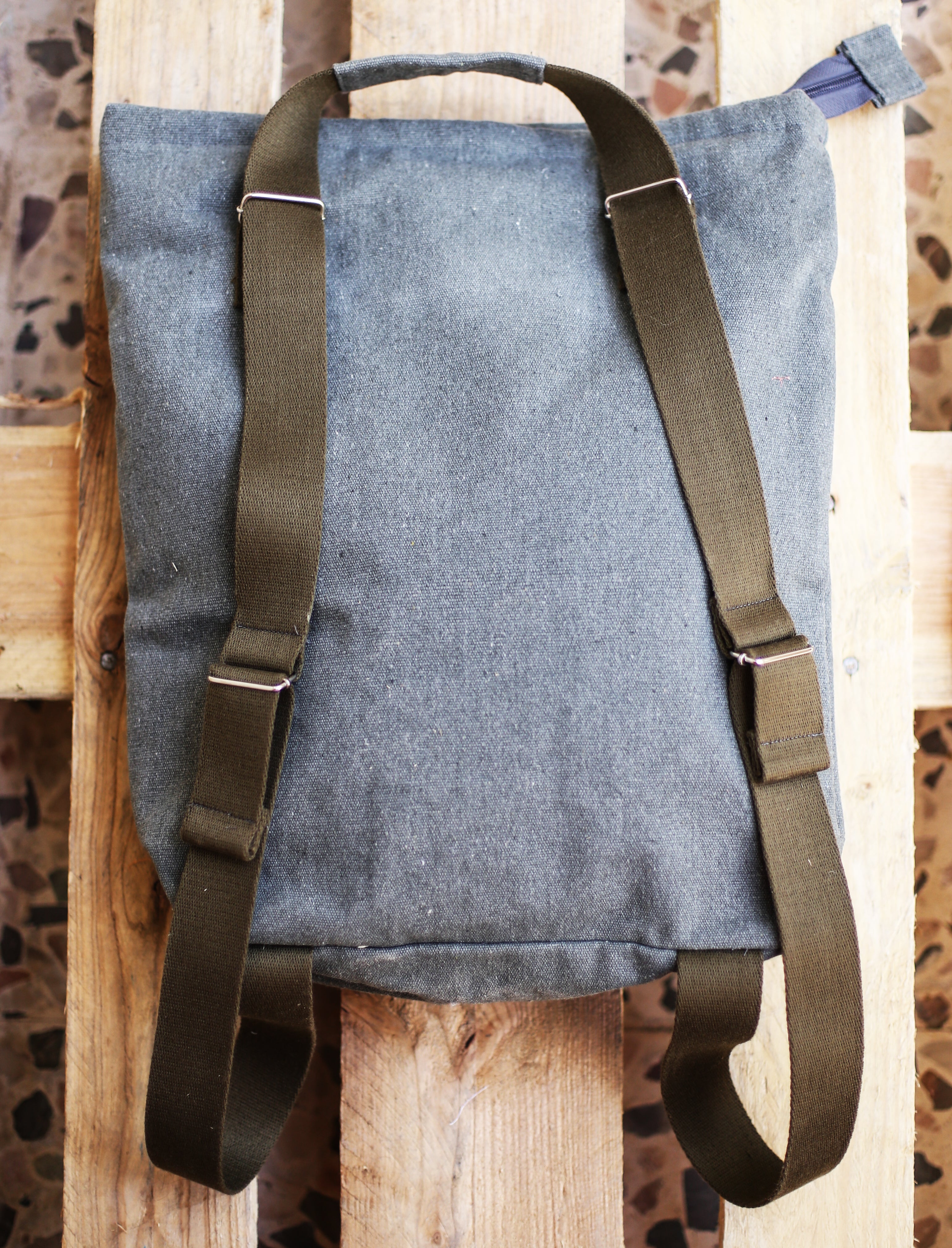 Unisex Handmade Embroidered 2-Way Backpack