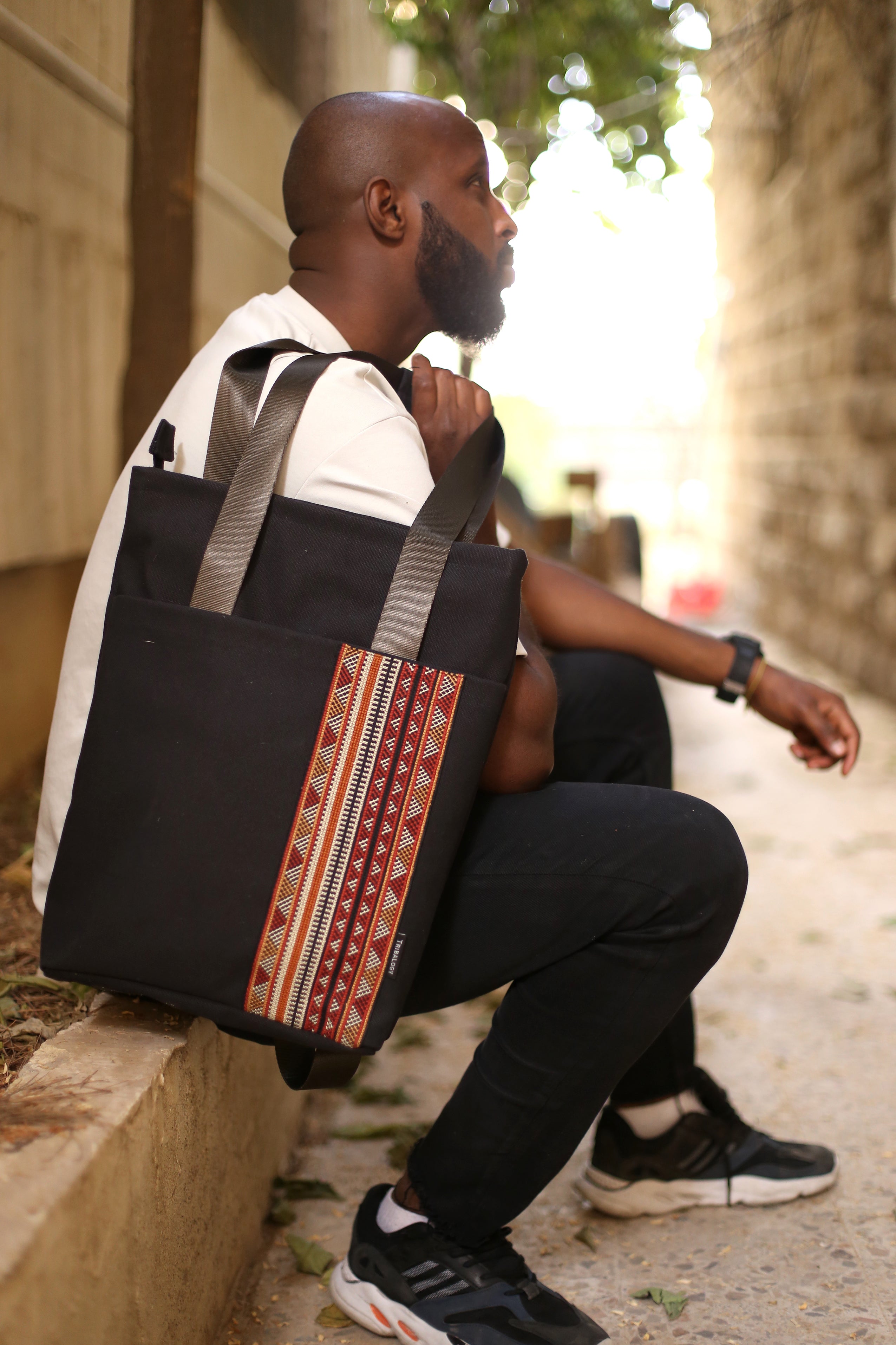 Unisex Handmade Embroidered 2-Way Backpack