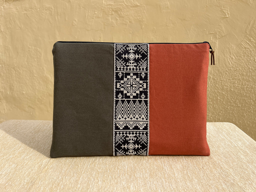 Handmade Embroidered Multi-Color Laptop Bag