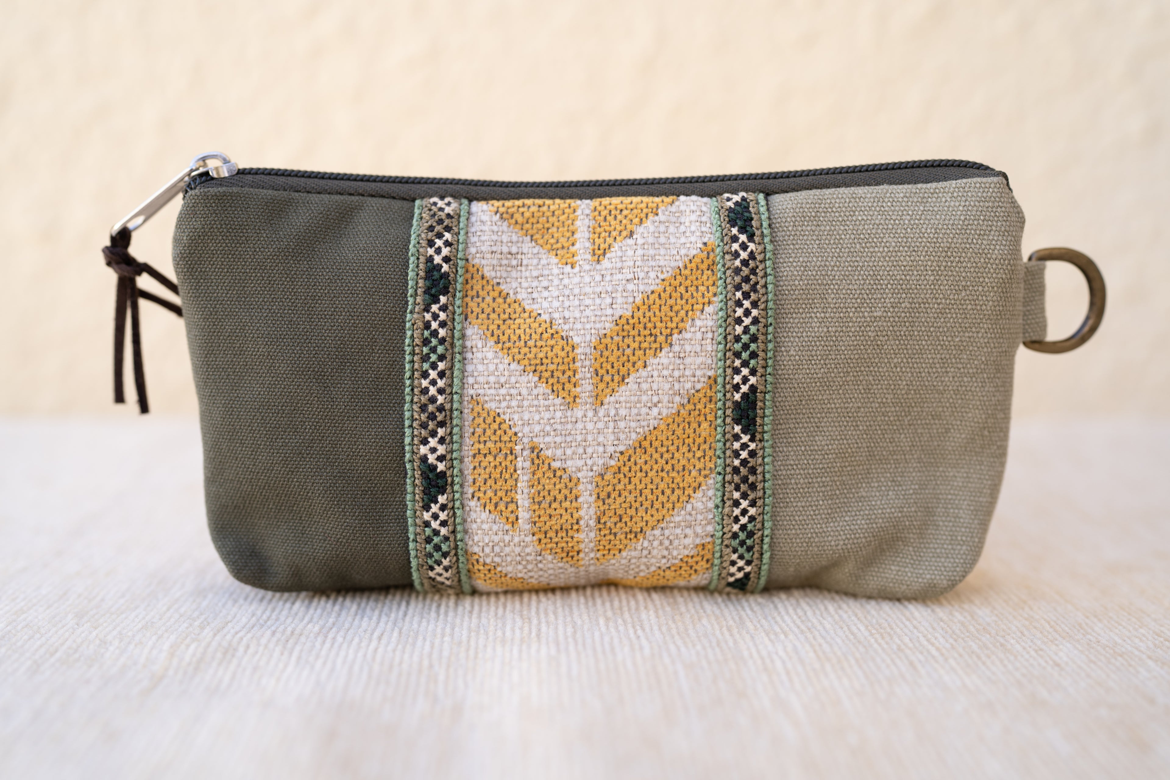Contemporary Handmade Embroidered Makeup Purse